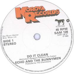 Echo And The Bunnymen : Do It Clean (Single)